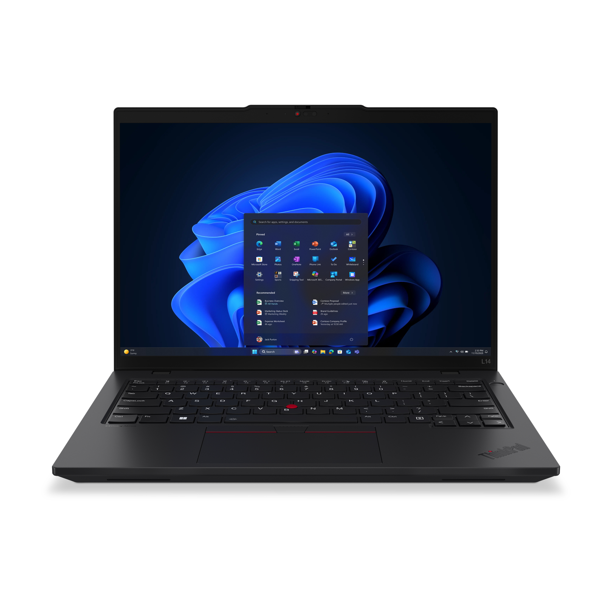 Lenovo ThinkPad L14 Gen 6 (AMD) Ryzen™ 7 250 Laptop 35.6 cm (14") WUXGA 32 GB DDR5-SDRAM 512 SSD 21S8001YUS