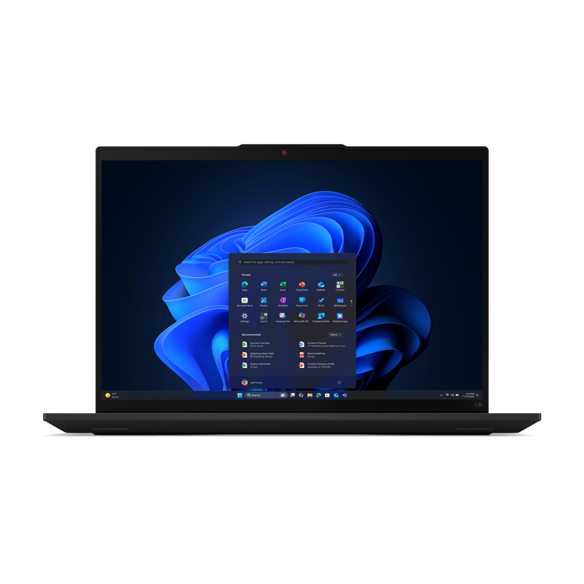 Lenovo ThinkPad L16 Gen 2 (Intel) Core Ultra 5 225U Laptop 40.6 cm (16") WUXGA 32 GB DDR5-SDRAM 512 21SA0027US