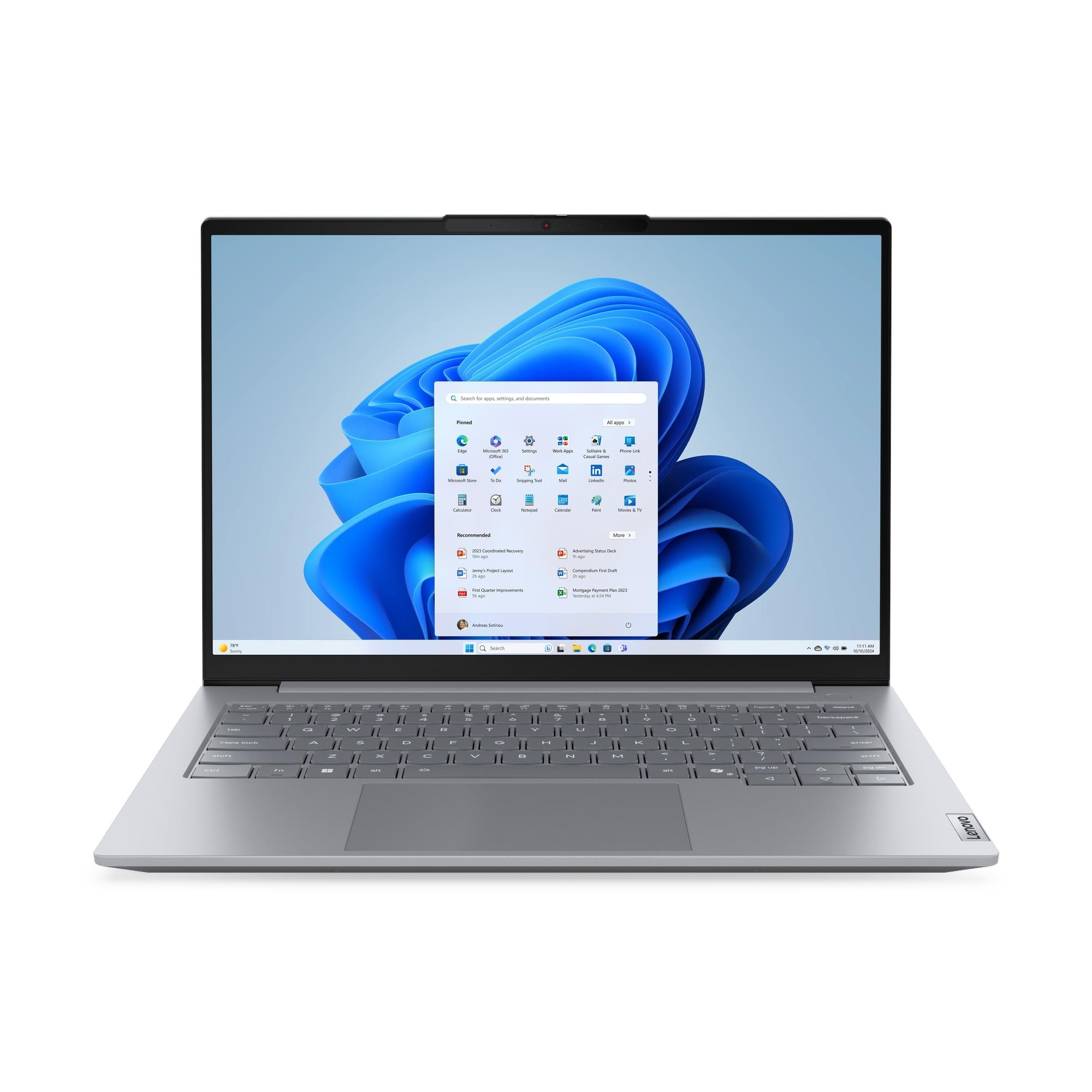 Lenovo ThinkBook 14 G9 IRL Intel Core 7 240H Laptop 35.6 cm Touchscreen WUXGA 16 GB DDR5-SDRAM 512 21UY0003US