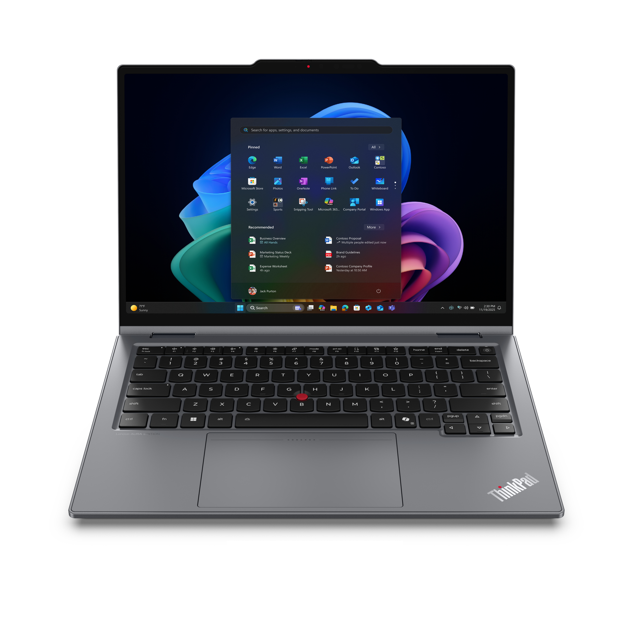 Lenovo ThinkPad X1 2-in-1 Gen 11 Aura Edition Copilot+ PC Intel Core Ultra 7 355 Hybrid 35.6 cm 21V9001CUS