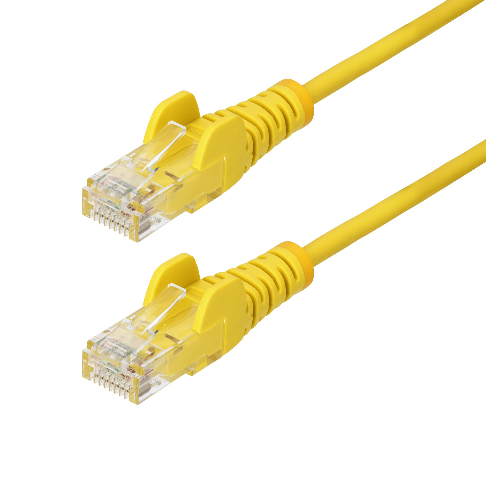 StarTech.com 20ft Yellow Slim CAT6 Ethernet Cable, Snagless, 100W PoE, UTP, LSZH, 28AWG Pure Bare STA-N6PAT20YLS