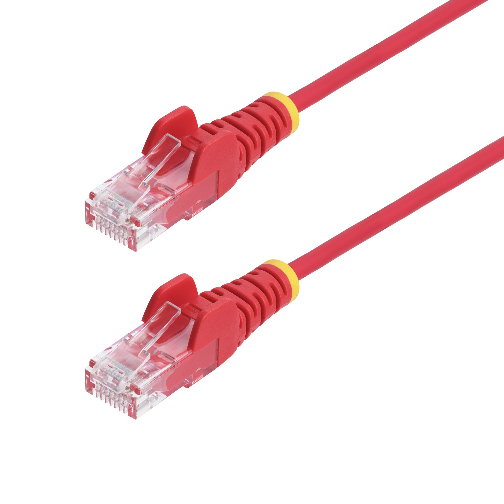 StarTech.com 30ft Red Slim CAT6 Ethernet Cable, Snagless, 100W PoE, UTP, LSZH, 28AWG Pure Bare STA-N6PAT30RDS