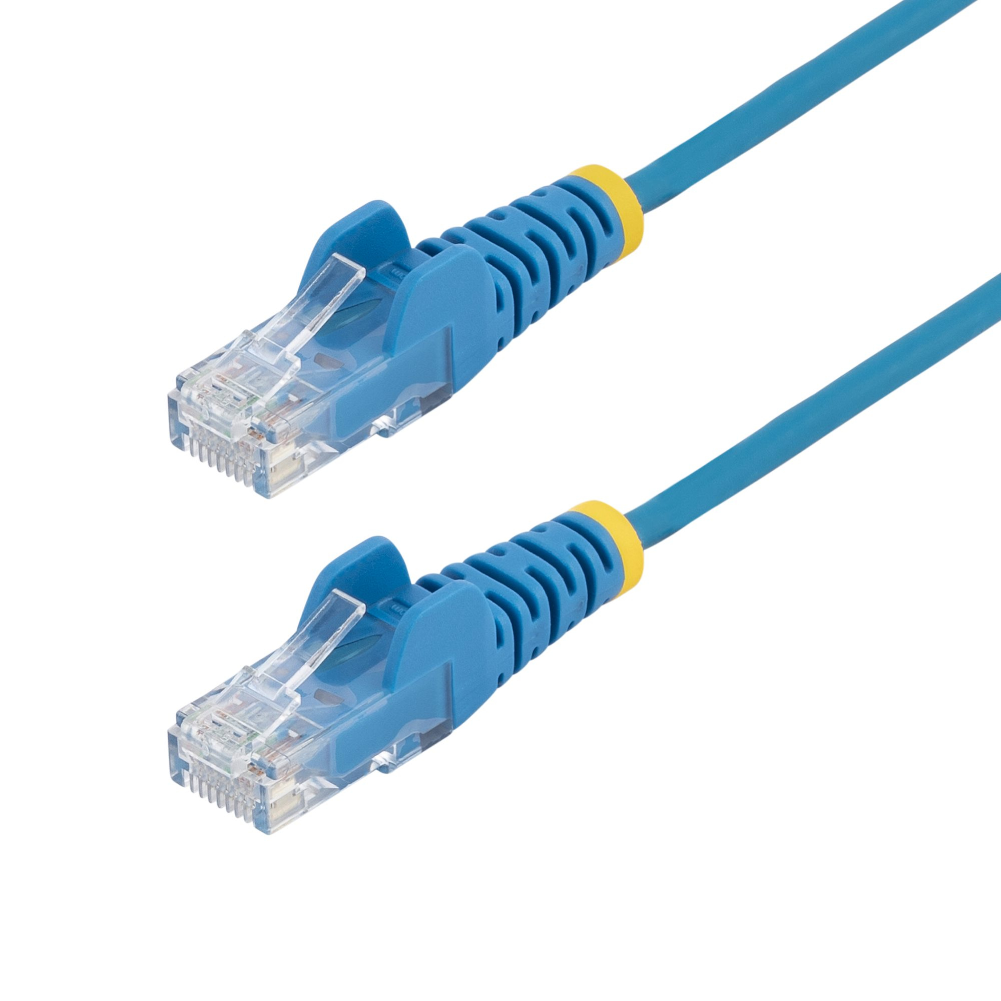 StarTech.com 4ft Blue Slim CAT6 Ethernet Cable, Snagless, 100W PoE, UTP, LSZH, 28AWG Pure Bare STA-N6PAT4BLS