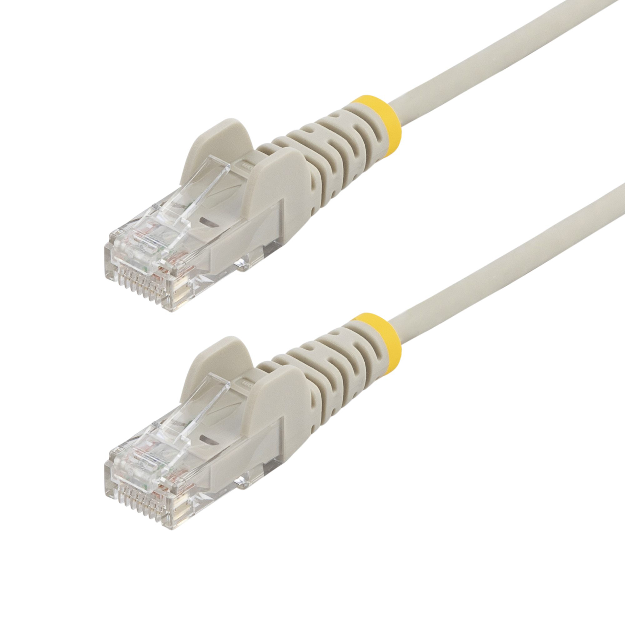 StarTech.com 4ft Gray Slim CAT6 Ethernet Cable, Snagless, 100W PoE, UTP, LSZH, 28AWG Pure Bare STA-N6PAT4GRS