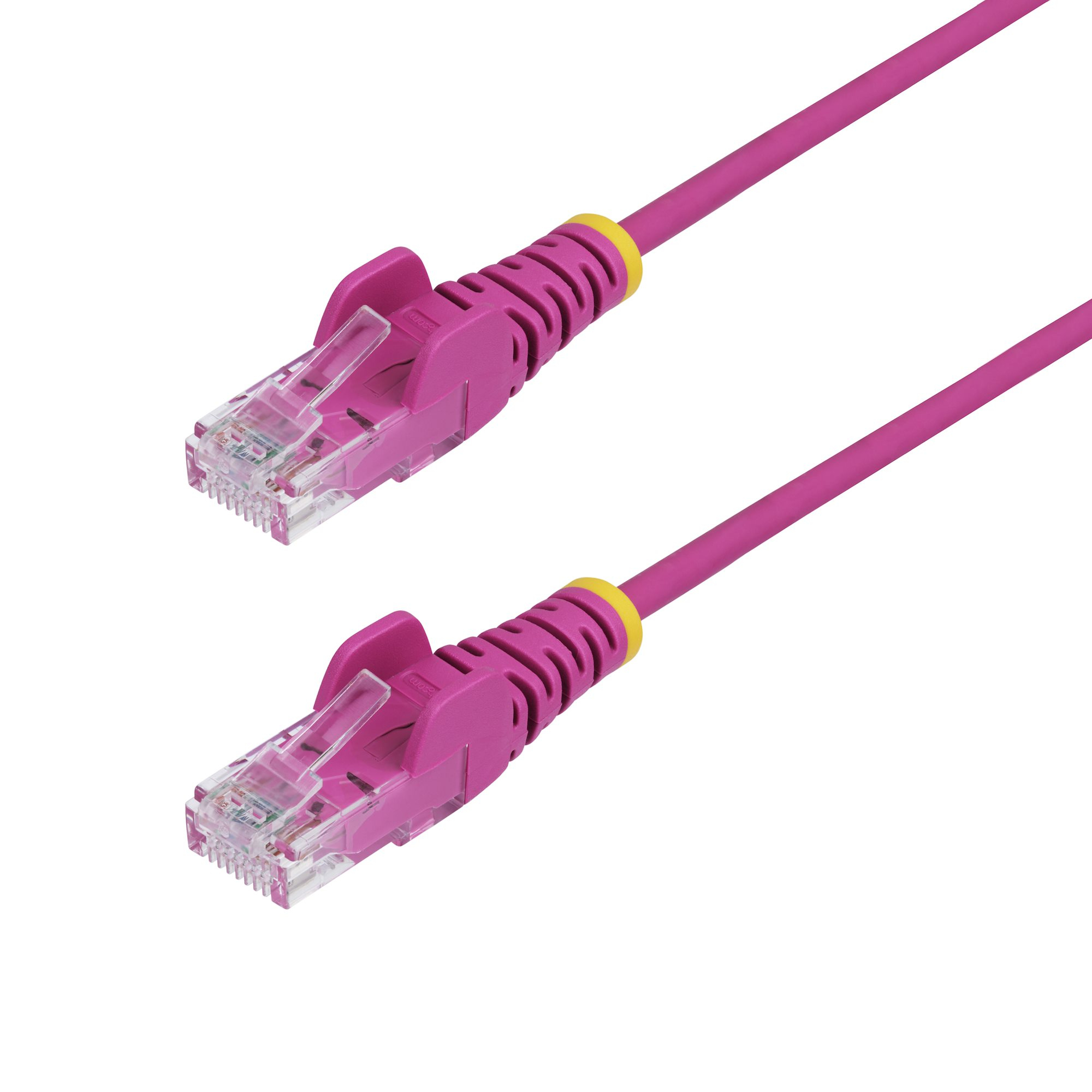 StarTech.com 7ft Pink Slim CAT6 Ethernet Cable, Snagless, 100W PoE, UTP, LSZH, 28AWG Pure Bare STA-N6PAT7PKS